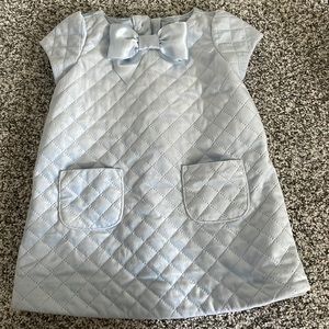 Light blue quilted dress